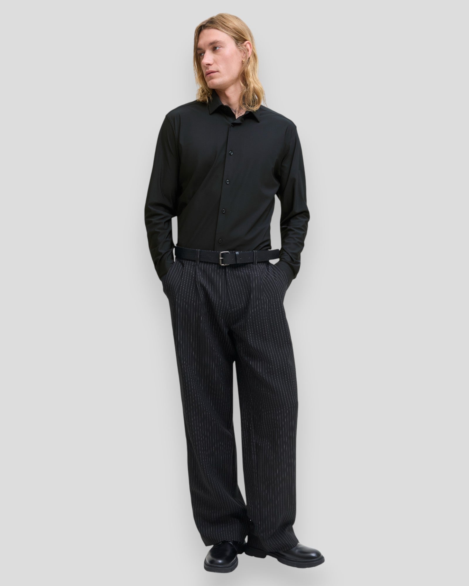 Active Stretch LS Shirt - Black