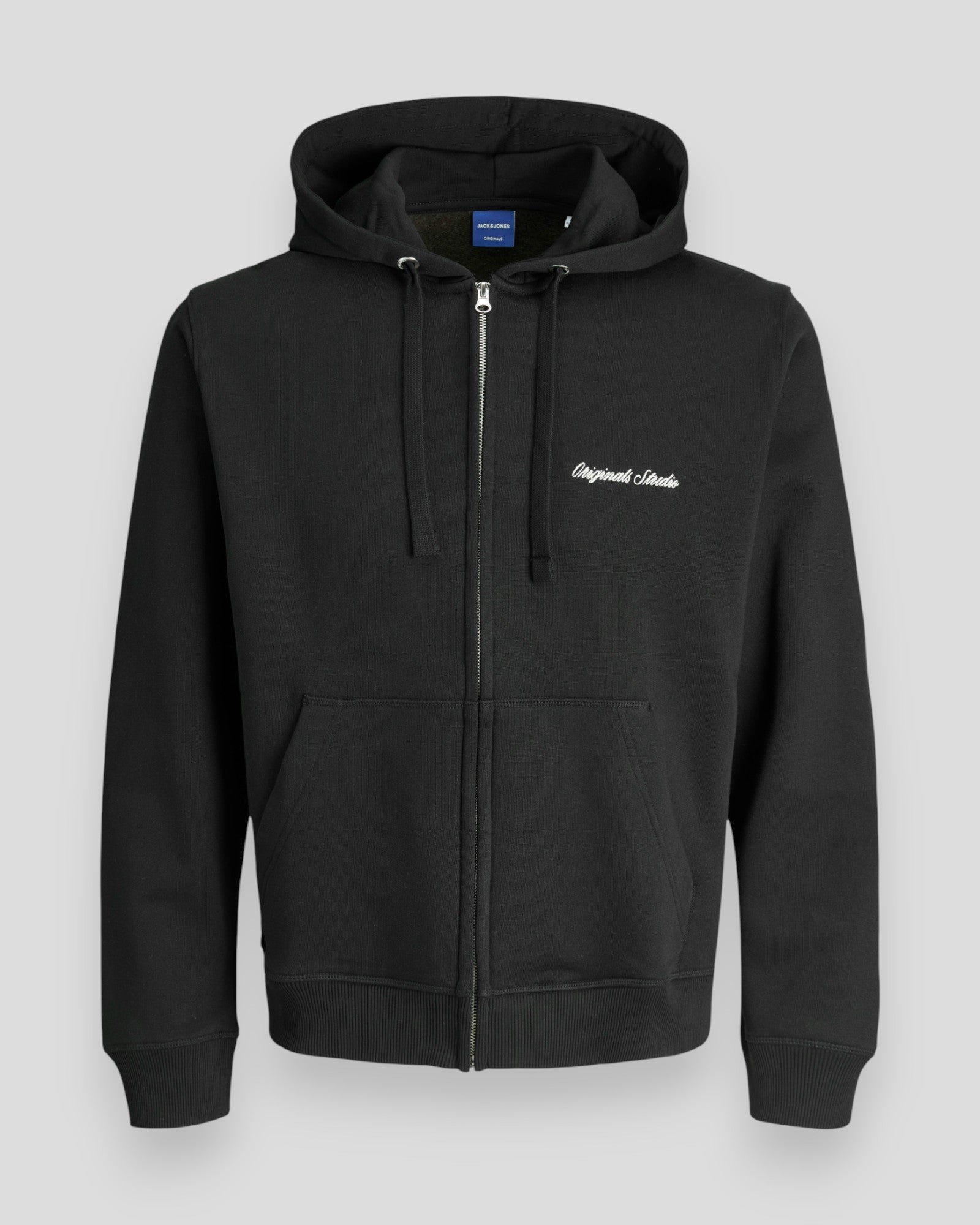 Norrebro EMB Sweat Zip Hoodie - Black