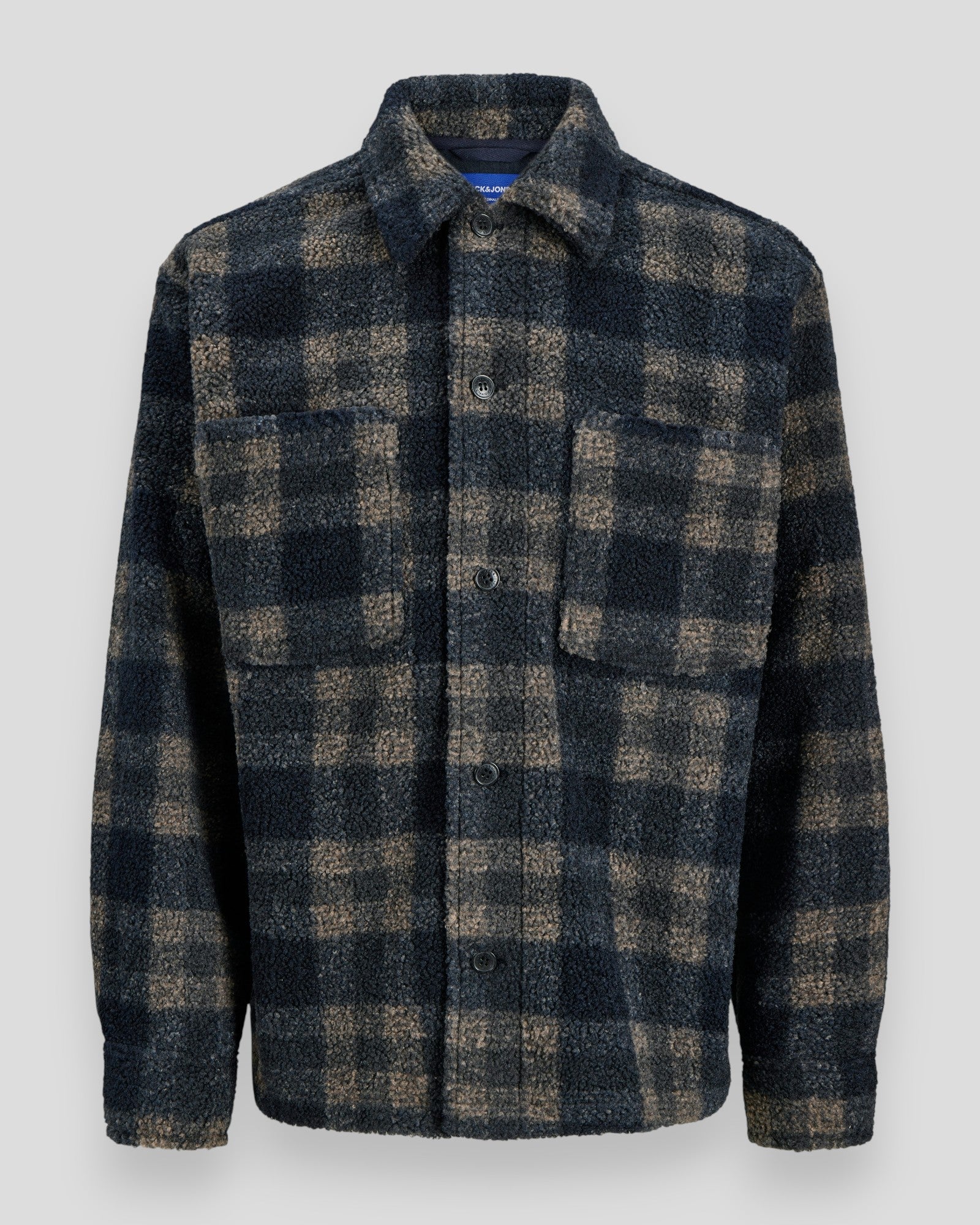 Bleecker Teddy Overshirt LS - Sky Captain Checks
