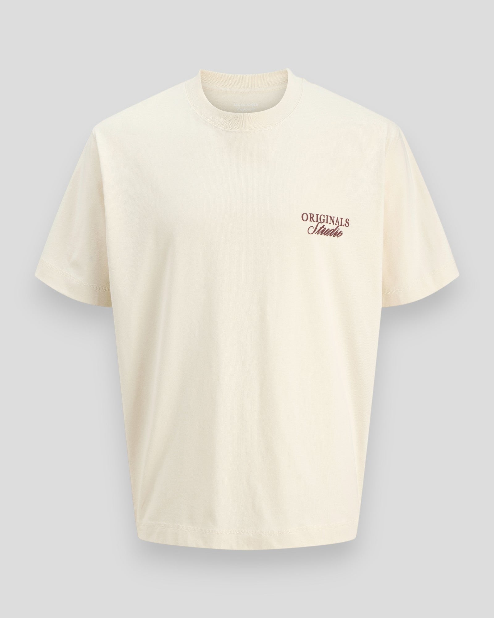 Norrebro Typo Tee SS Crew Neck Tee - Antique White