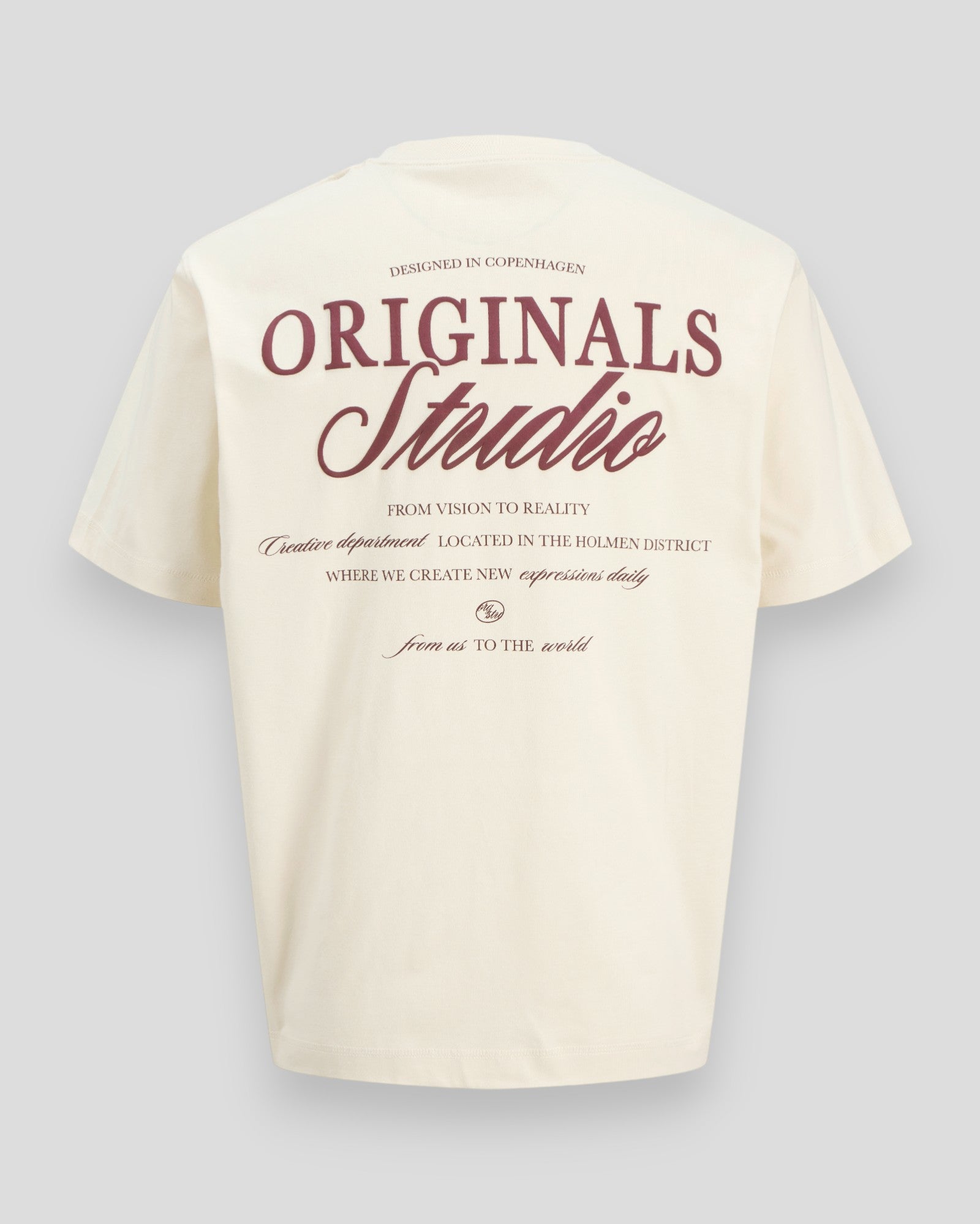 Norrebro Typo Tee SS Crew Neck Tee - Antique White