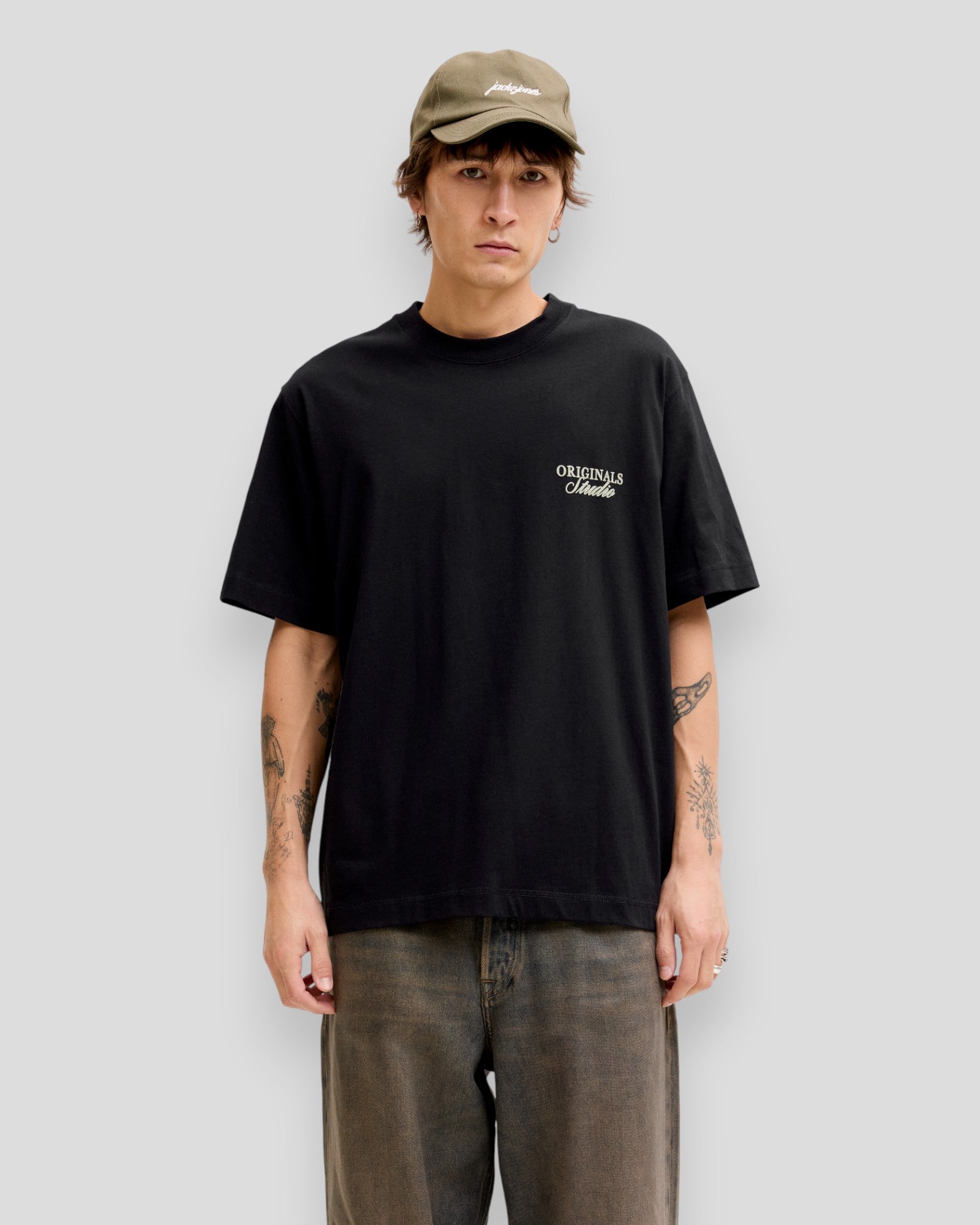 Norrebro Typo Tee SS Crew Neck Tee - Black