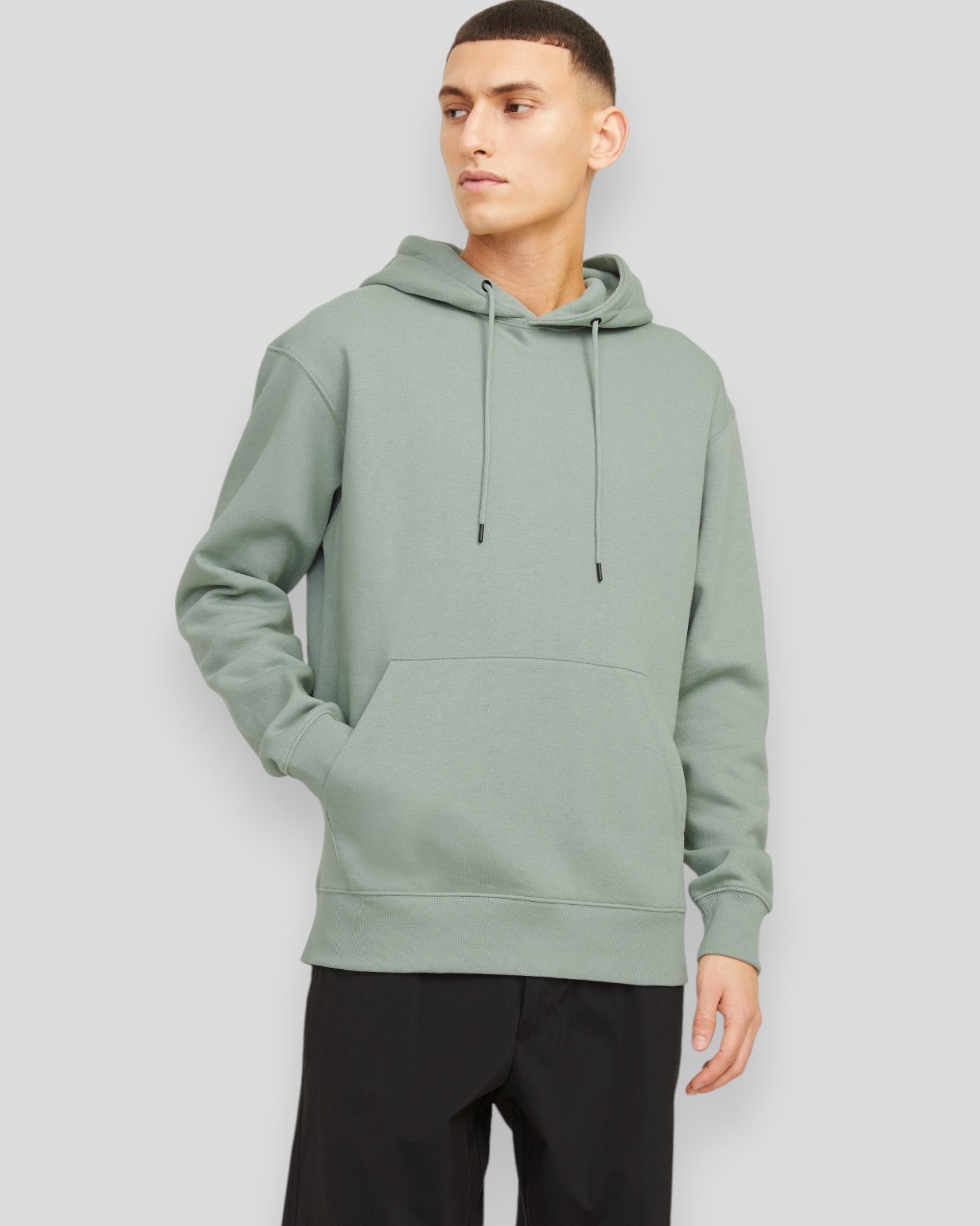 Star Basic Sweat Hood - Iceberg Green