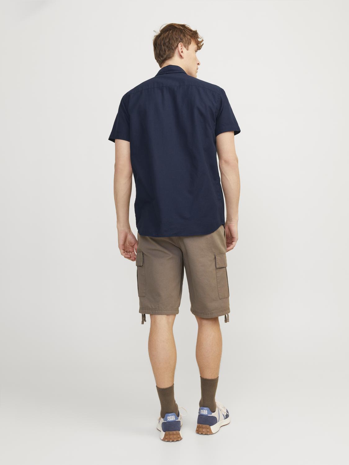 Summer Linen Shirt - Navy Blazer