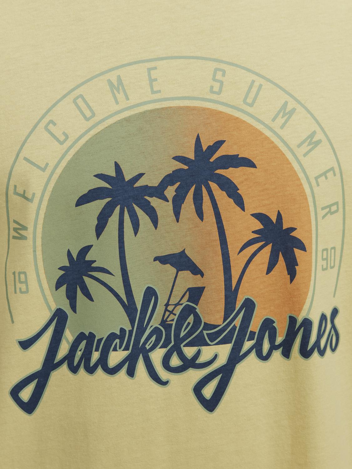 Summer vibe Crew Neck T-Shirt - French Vanilla