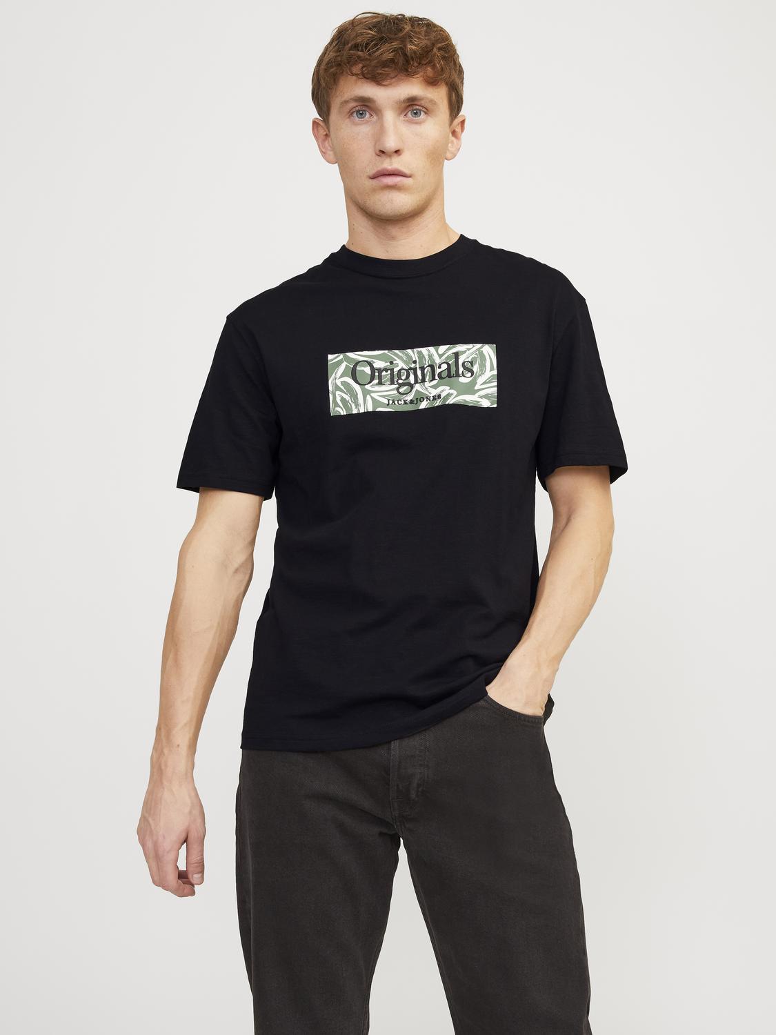 Lafayette Branding Crew Neck T-Shirt - Black