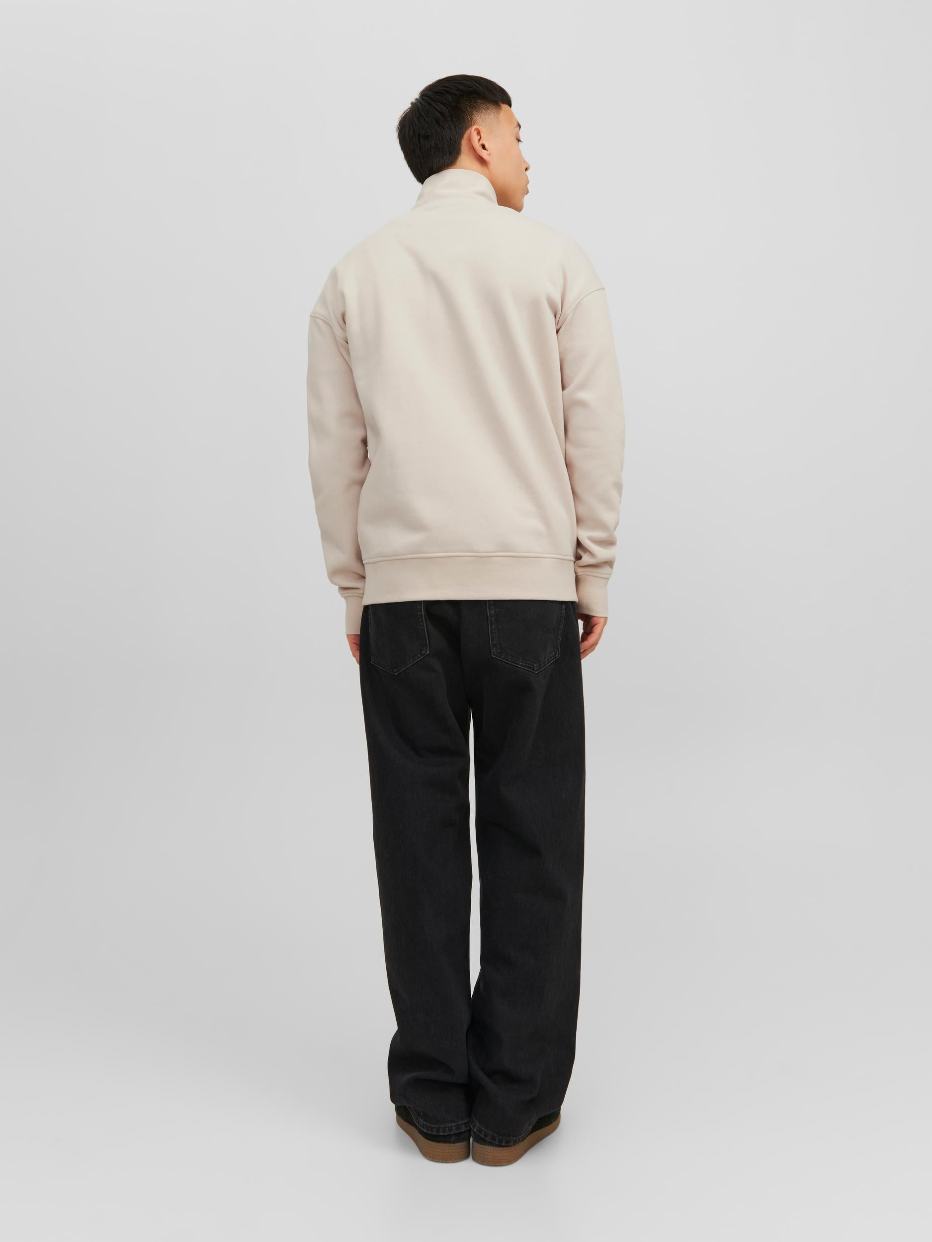 Vesterbro Sweat Quarter Zip Hn - Moonbeam