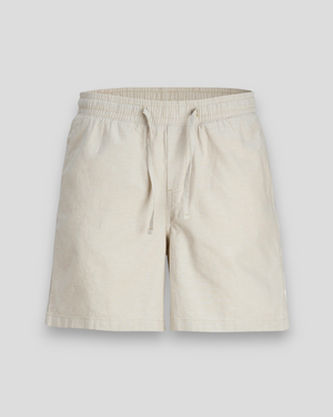 Jaiden Summer Jogger Linen Shorts - Crockery/Melange