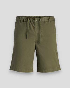 Jaiden Hybrid Jogger Shorts - Olive Night