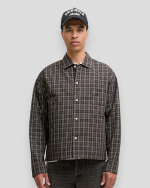 Austin Clean Check Shirt LS - Chocolate Truffle Checks