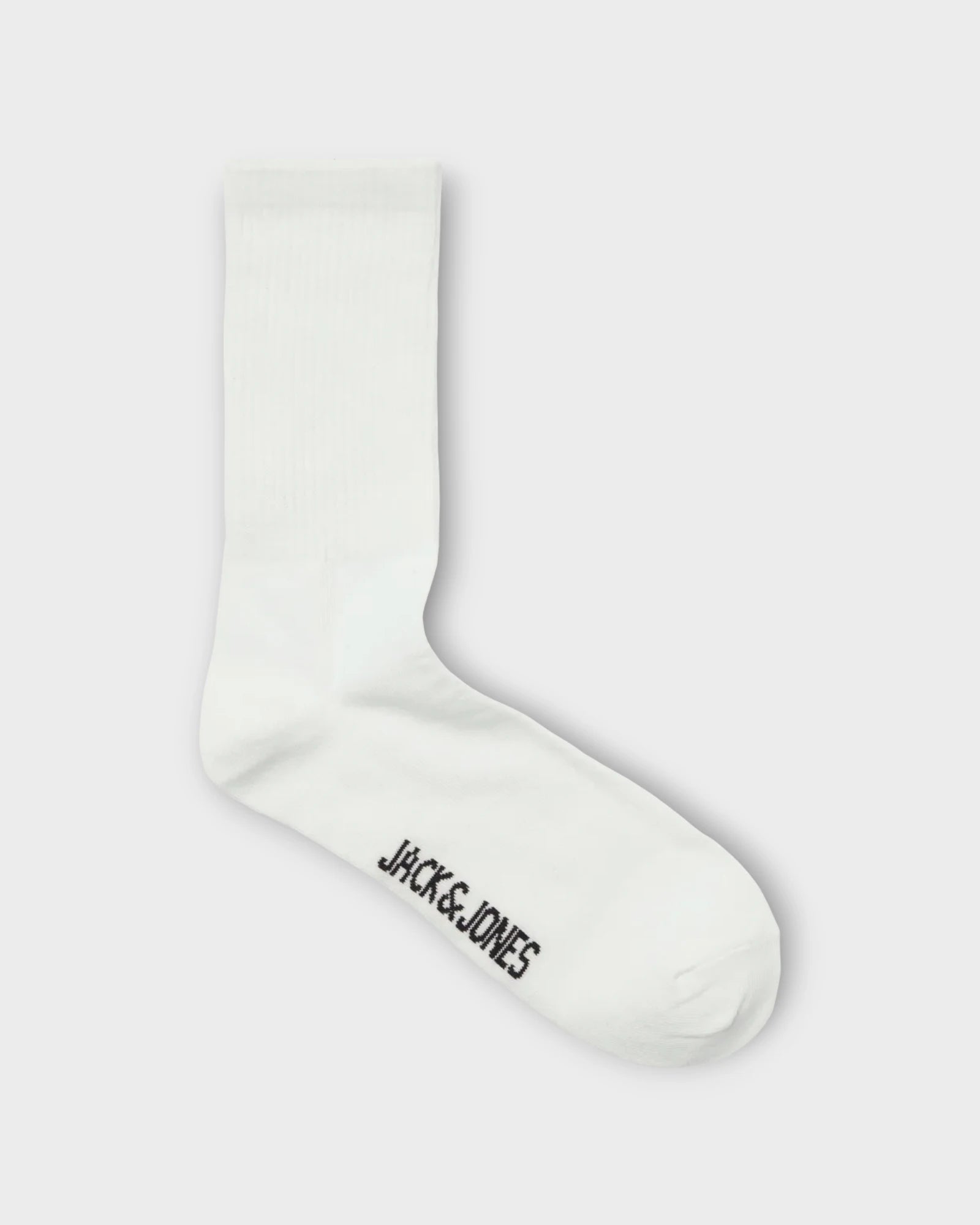 Basic Tennis Sock 5 Pack White - Hvide Jack & Jones Sokker til Mænd. Her set fra siden af.