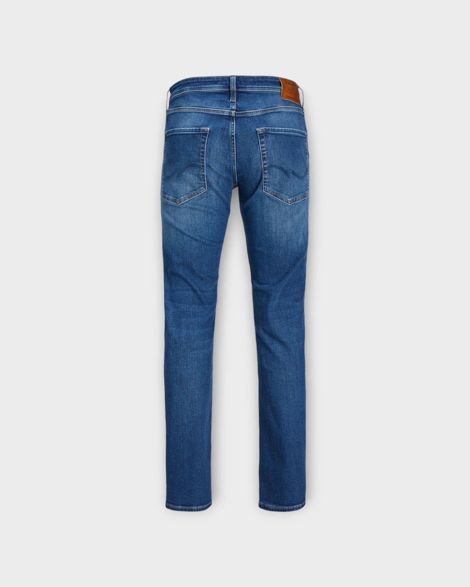 Clark Original JOS 378 Blue Denim - Blå regular fit Jack and Jones Herre Jeans. Her set bagfra.