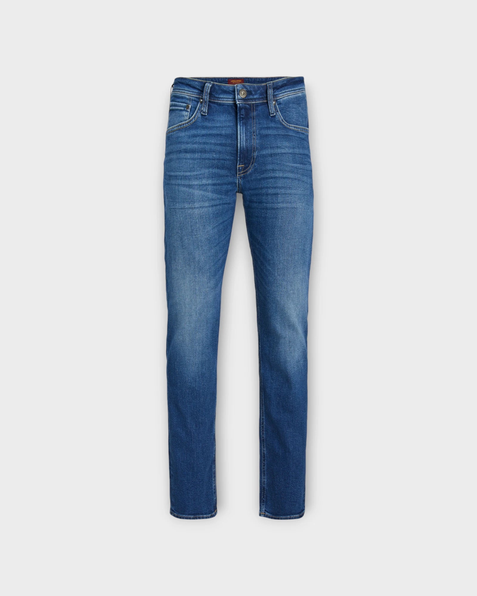 Clark Original JOS 378 Blue Denim - Blå regular fit Jack and Jones Herre Jeans. Her set forfra.