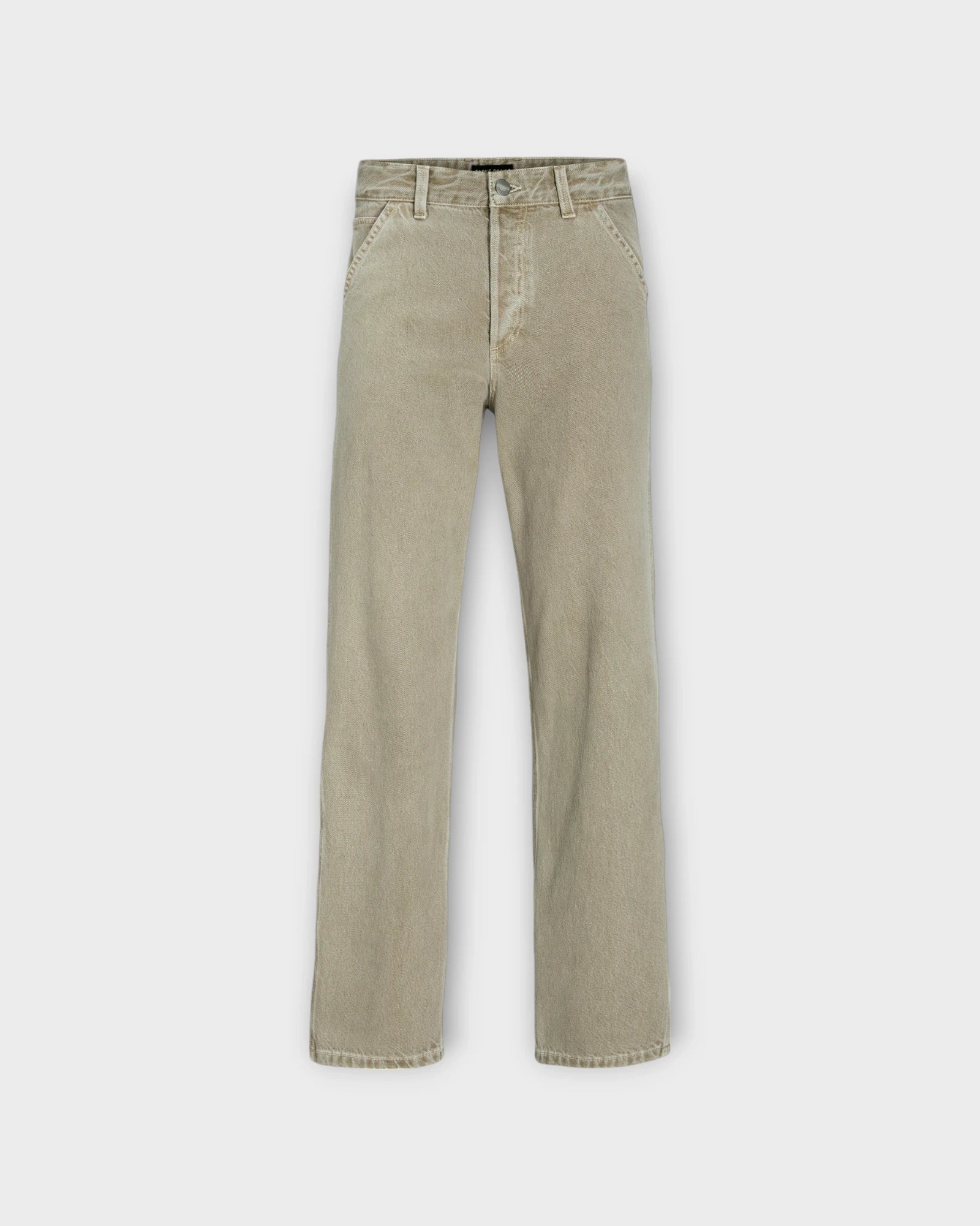 Eddie Worker MF 140 Winter Twig - Khaki farvet Jack & Jones Baggy Jeans til Mænd. Her set forfra.