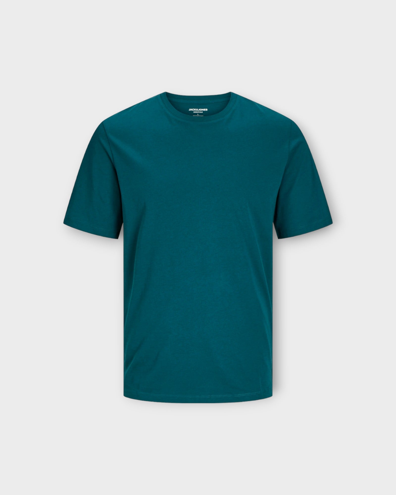 Organic Basic Tee SS O-Neck Deep Teal - Grøn Jack & Jones Herre T-Shirt. Her set forfra.