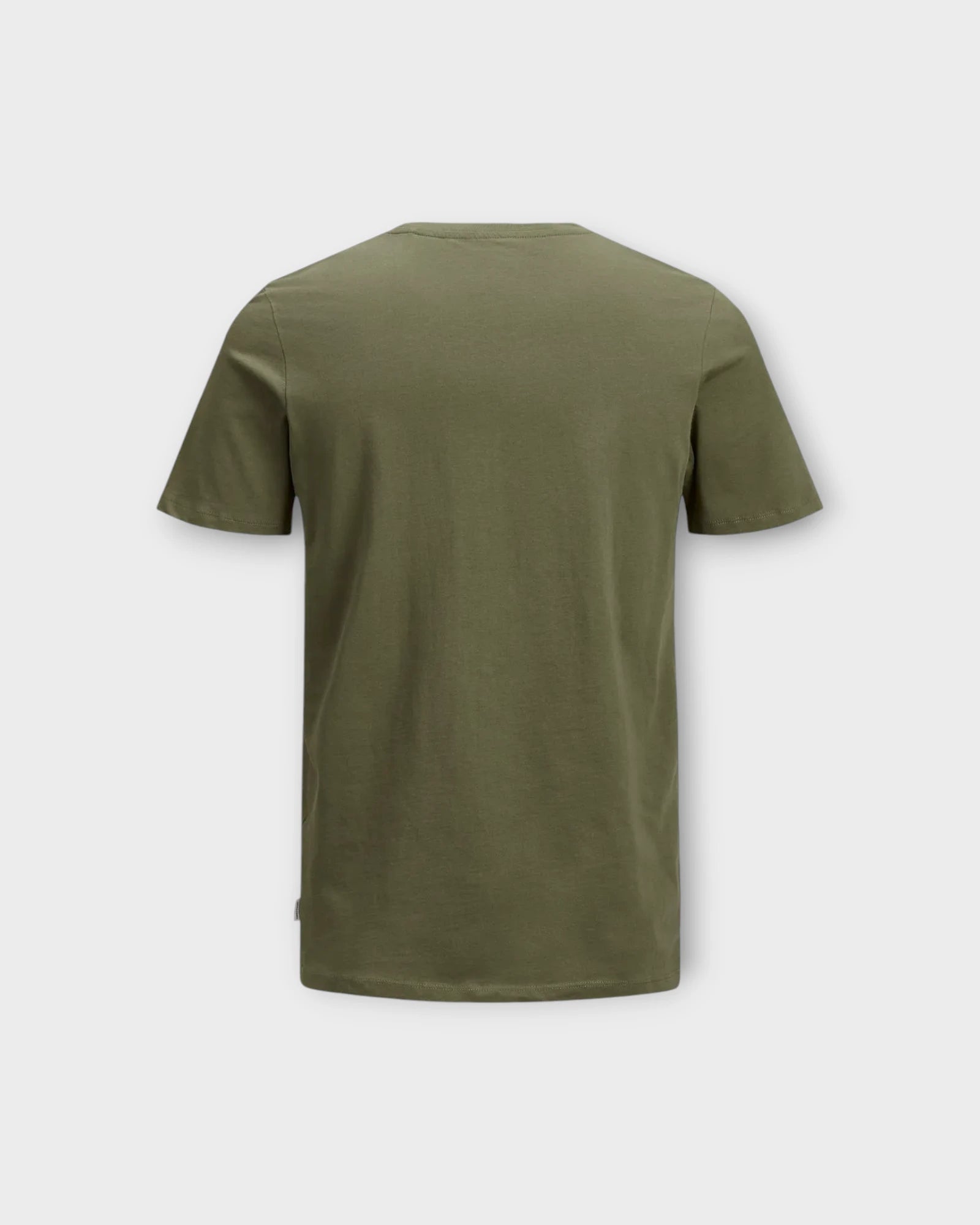 Organic Basic Tee Ss O-neck Olive Night - Army Grøn Jack and Jones T-shirt til Mænd. Her set bagfra.