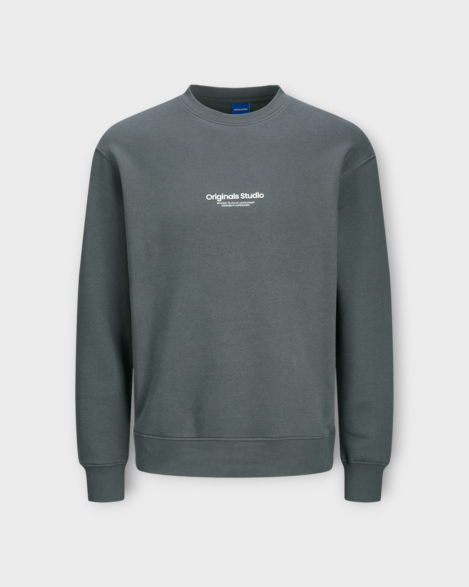 Vesterbro Sweat Crew Neck Iron Gate - Grå Jack & Jones Herre Sweatshirt. Her set forfra.