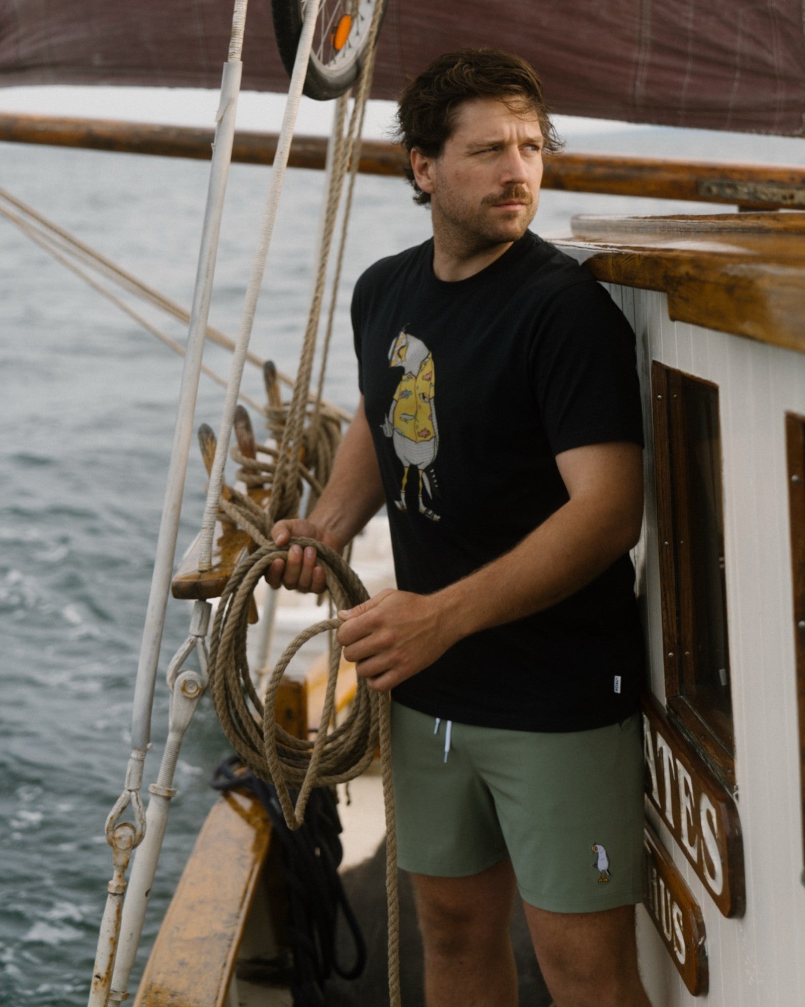 Flipping The Bird Tee - Moonless Night