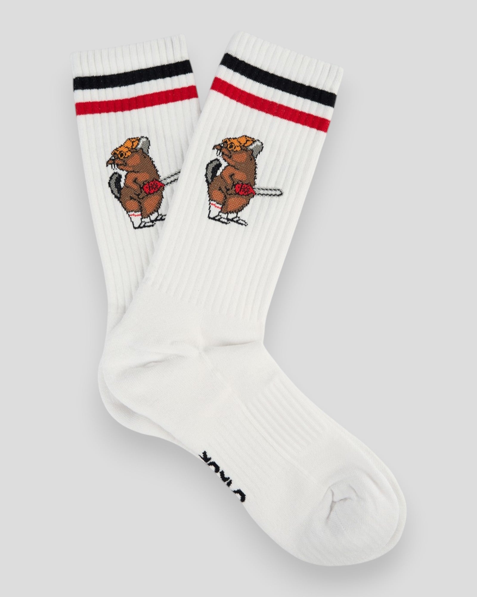 Lazy Lumber Socks - White