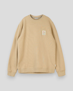 Mushroom Trio Crewneck - White Pepper