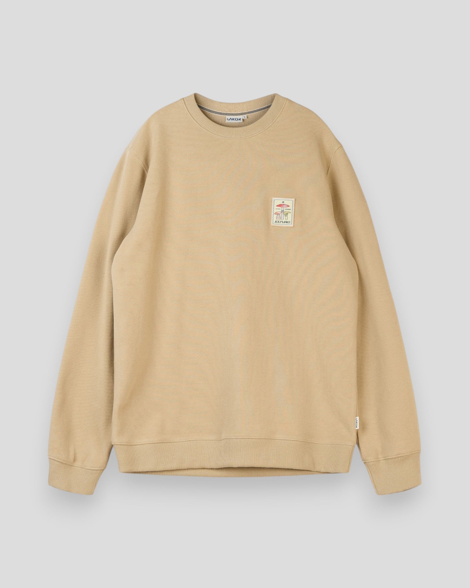 Mushroom Trio Crewneck - White Pepper