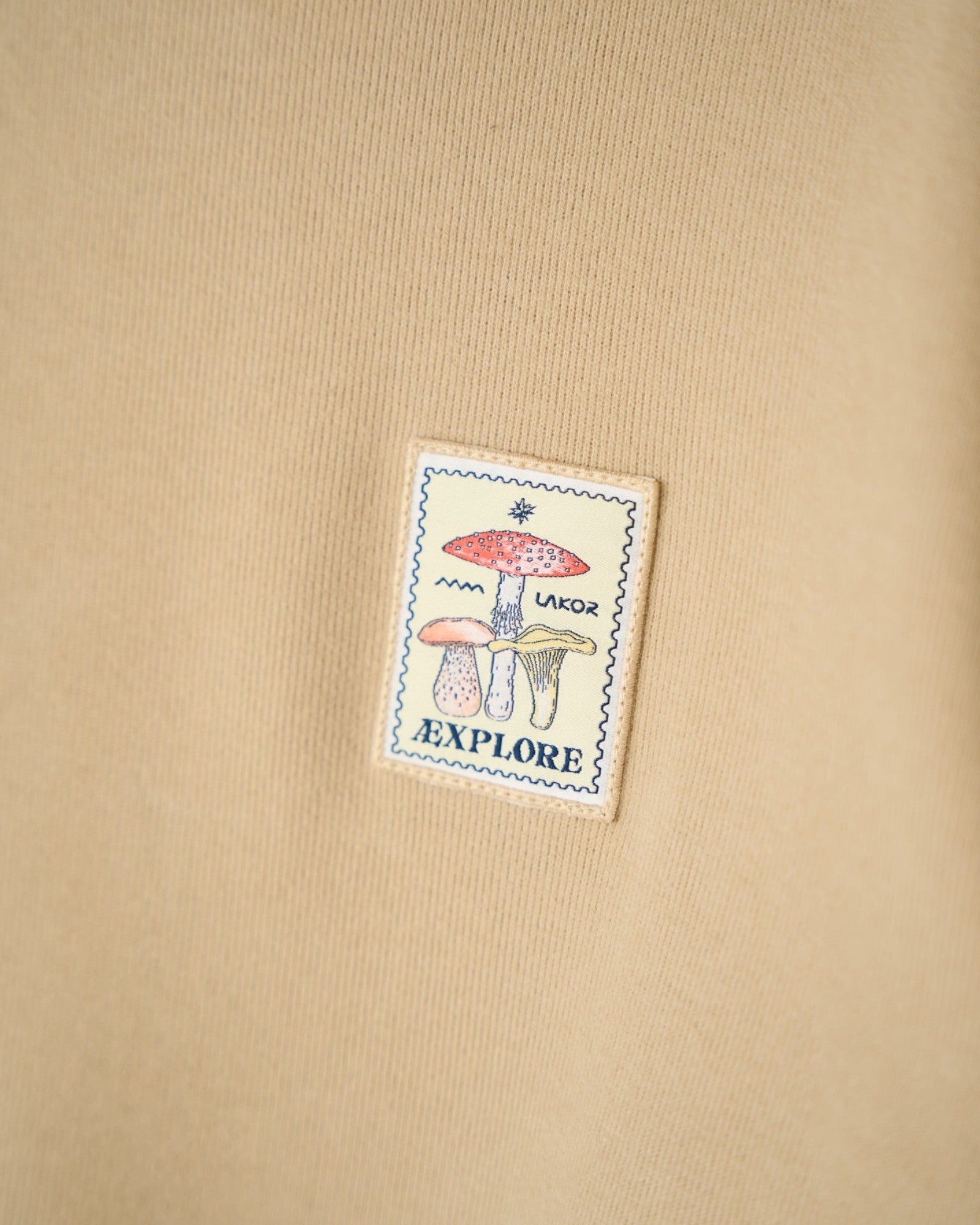 Mushroom Trio Crewneck - White Pepper