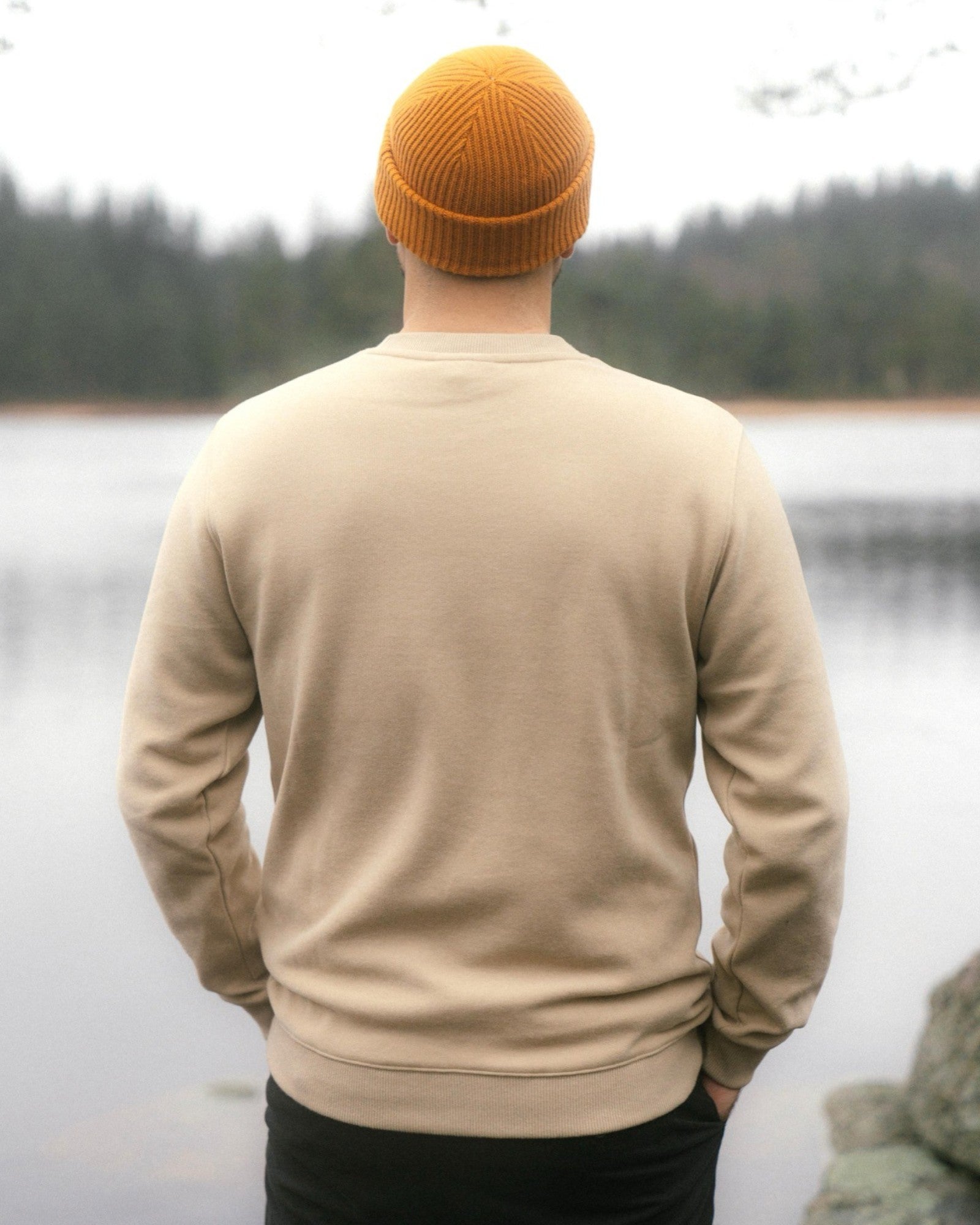 Mushroom Trio Crewneck - White Pepper