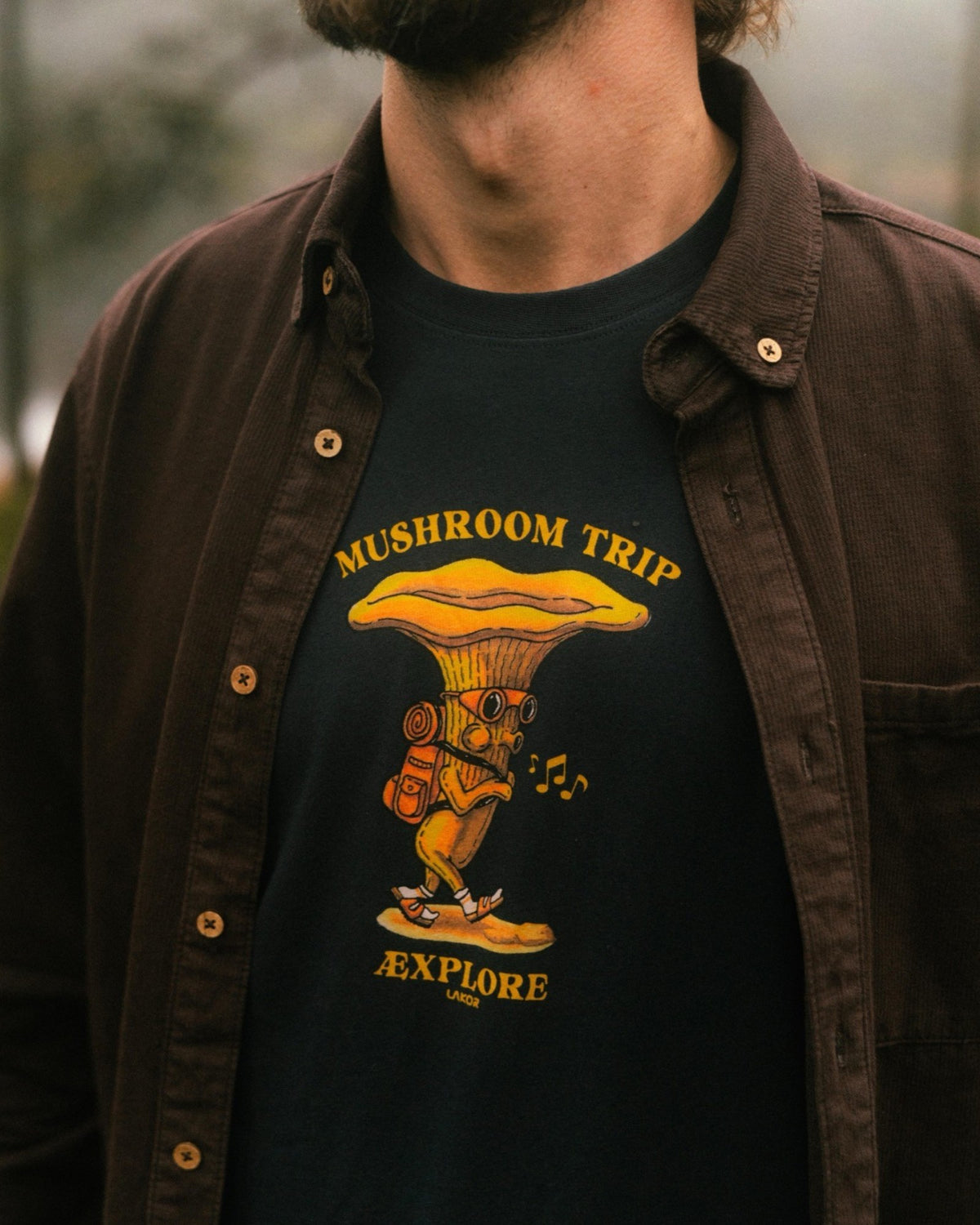 Mushroom Trip T-Shirt - Blueberry