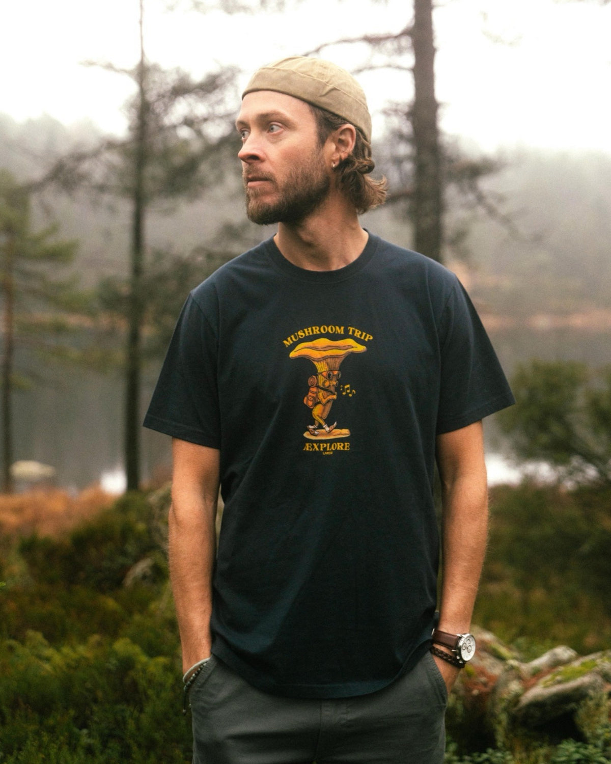 Mushroom Trip T-Shirt - Blueberry