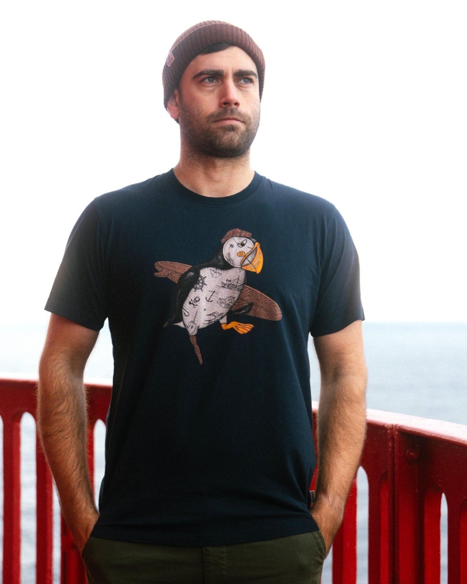 Sea Parrot Surf T-shirt - Blueberry