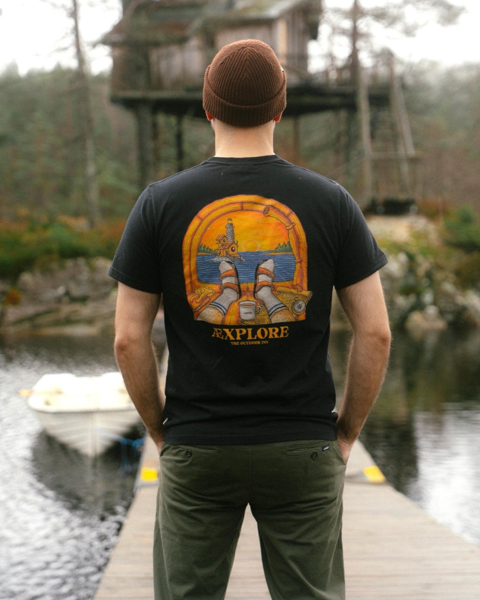 Room with a View T-shirt - Moonless Night