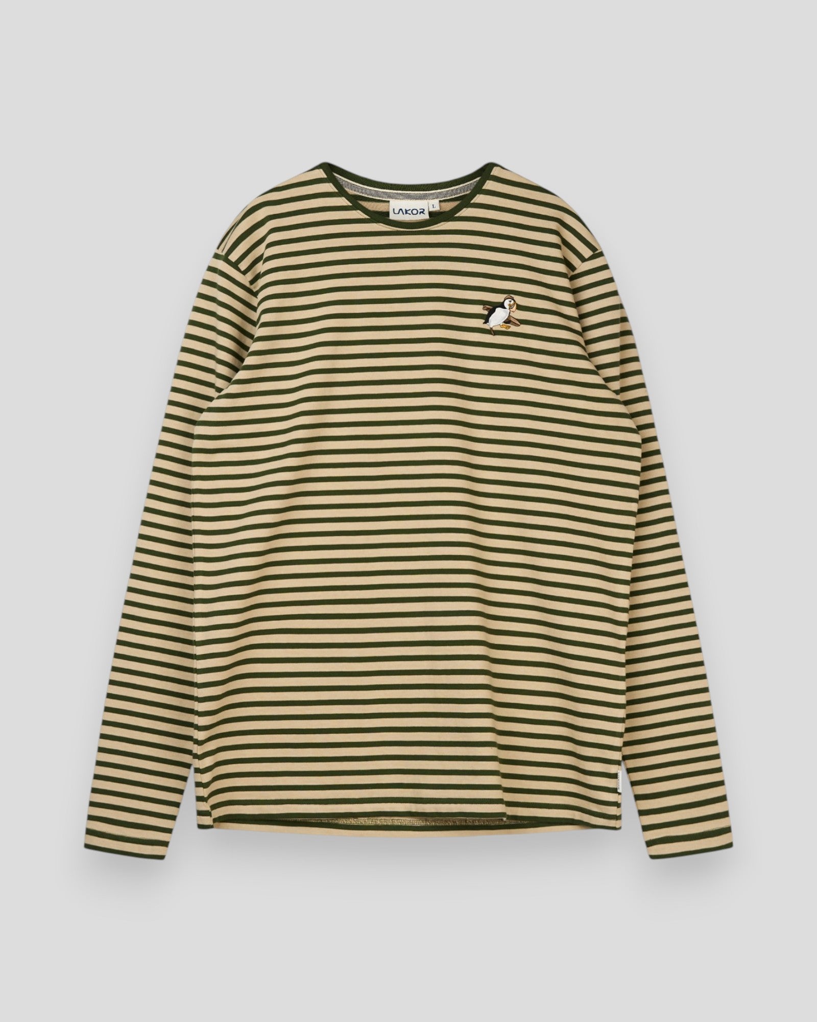 Ahoy! Mini Sea Parrot Surf LS T-shirt - White Pepper/Riffle Green
