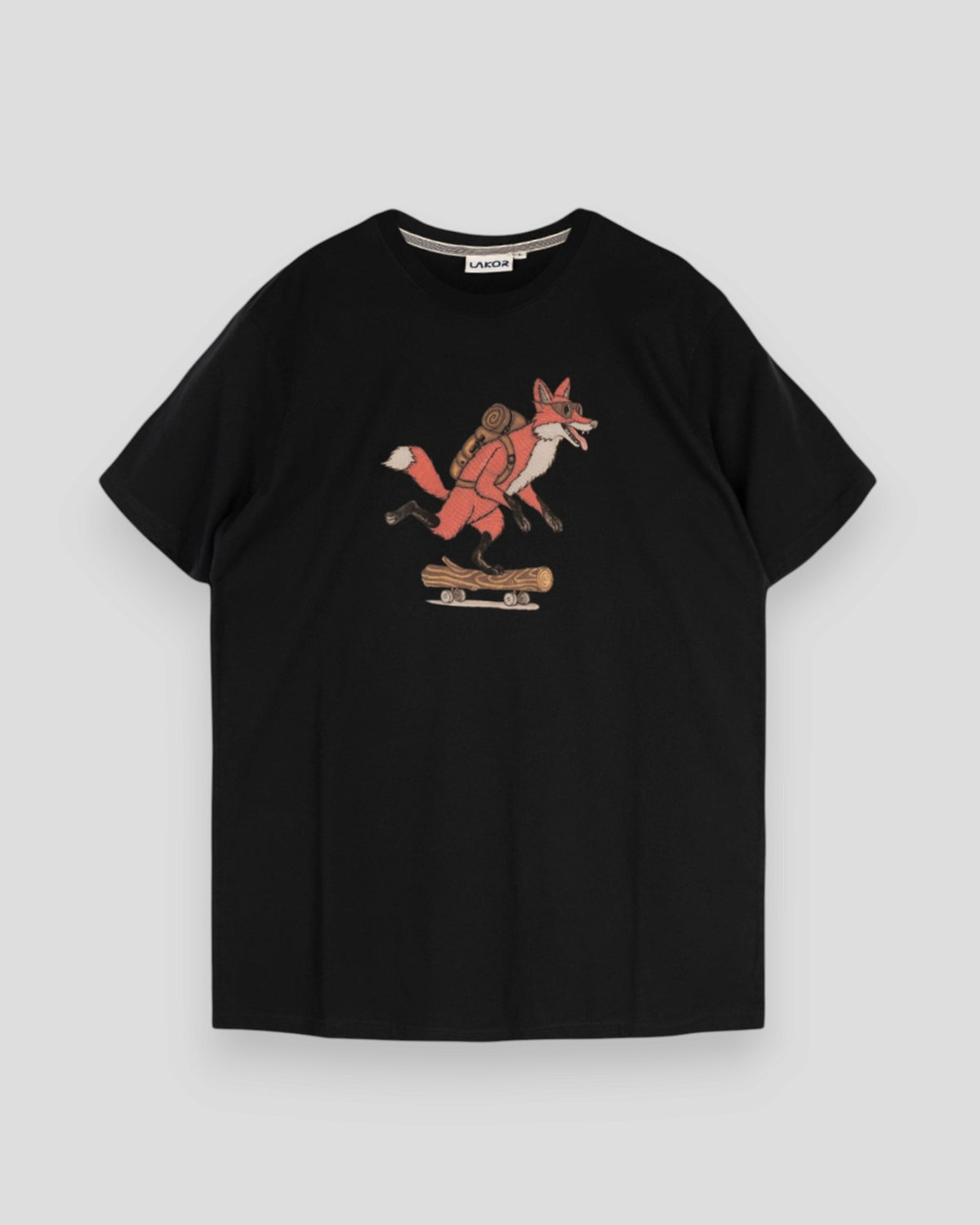 Pushing the Log T-Shirt - Moonless Night