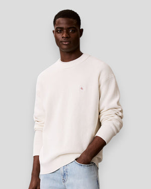 Cotton Waffle LS EZ Knit Jumper - Tofu