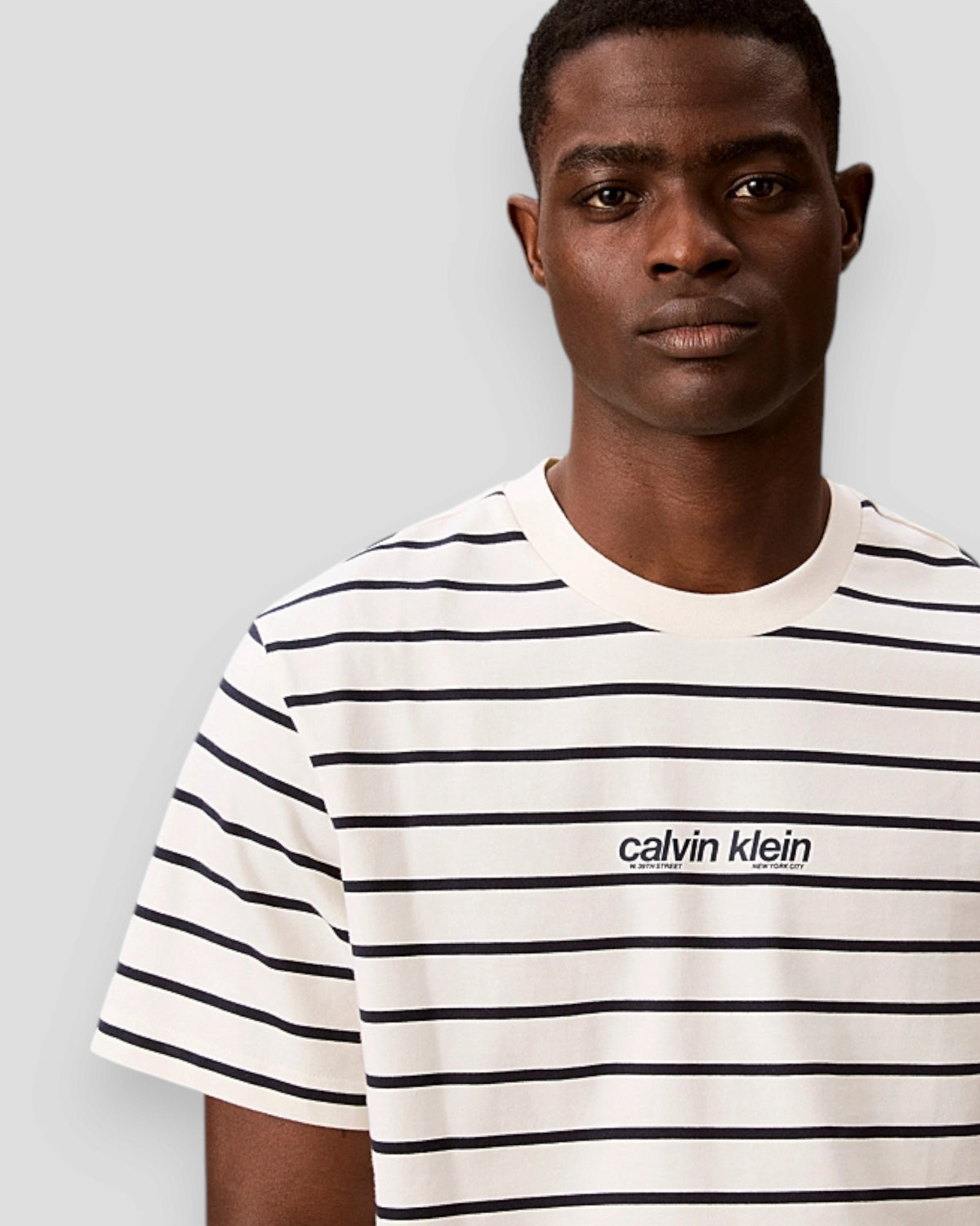 Relaxed Stripe Logo T-Shirt - Tofu