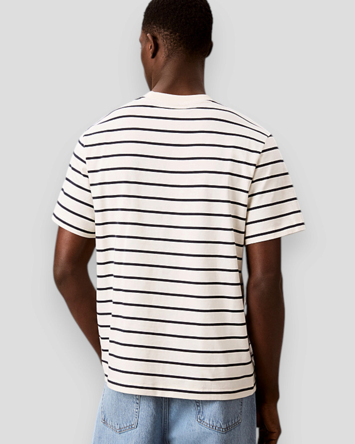 Relaxed Stripe Logo T-Shirt - Tofu