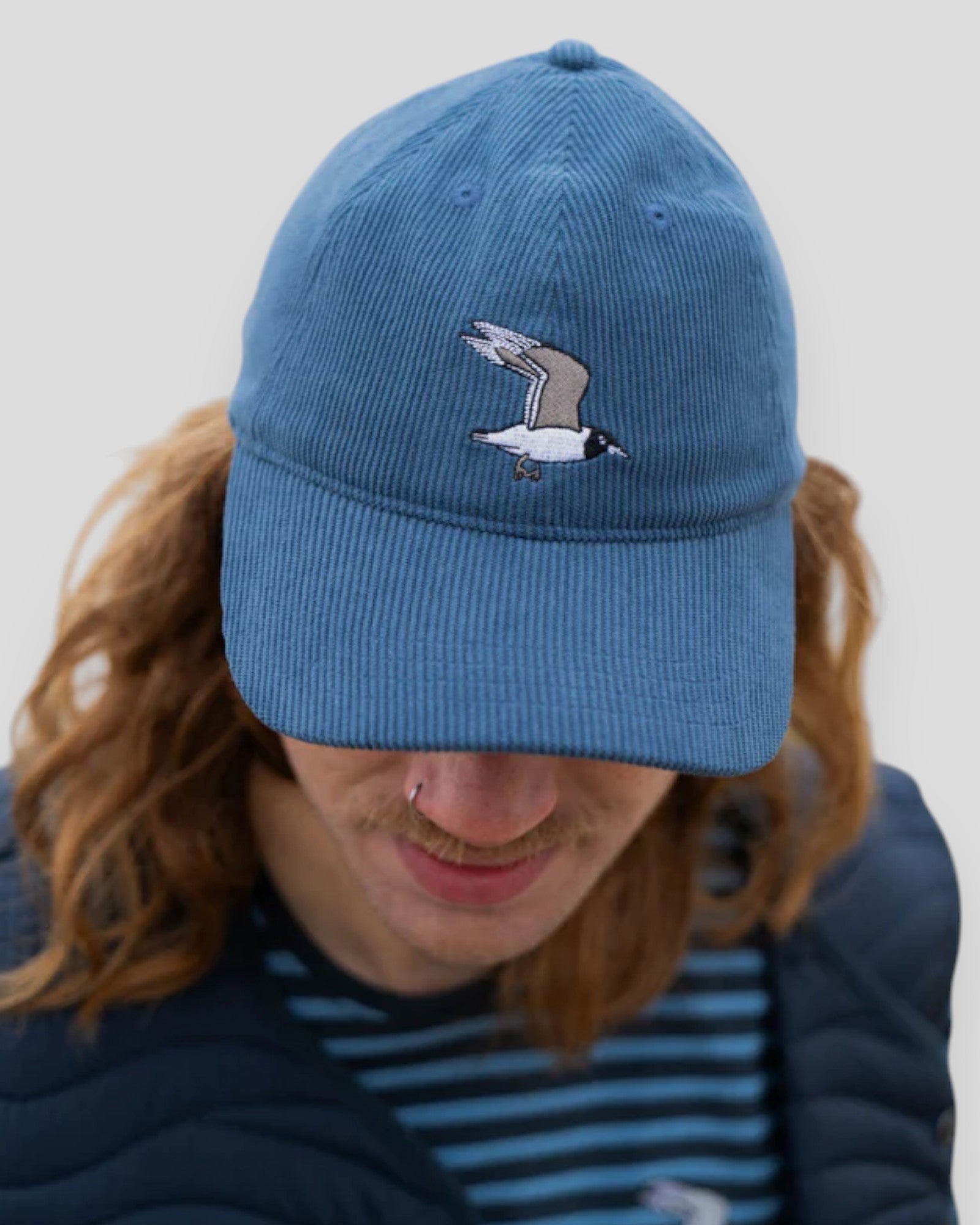 Flying Seagull Courd Cap - Captains Blue