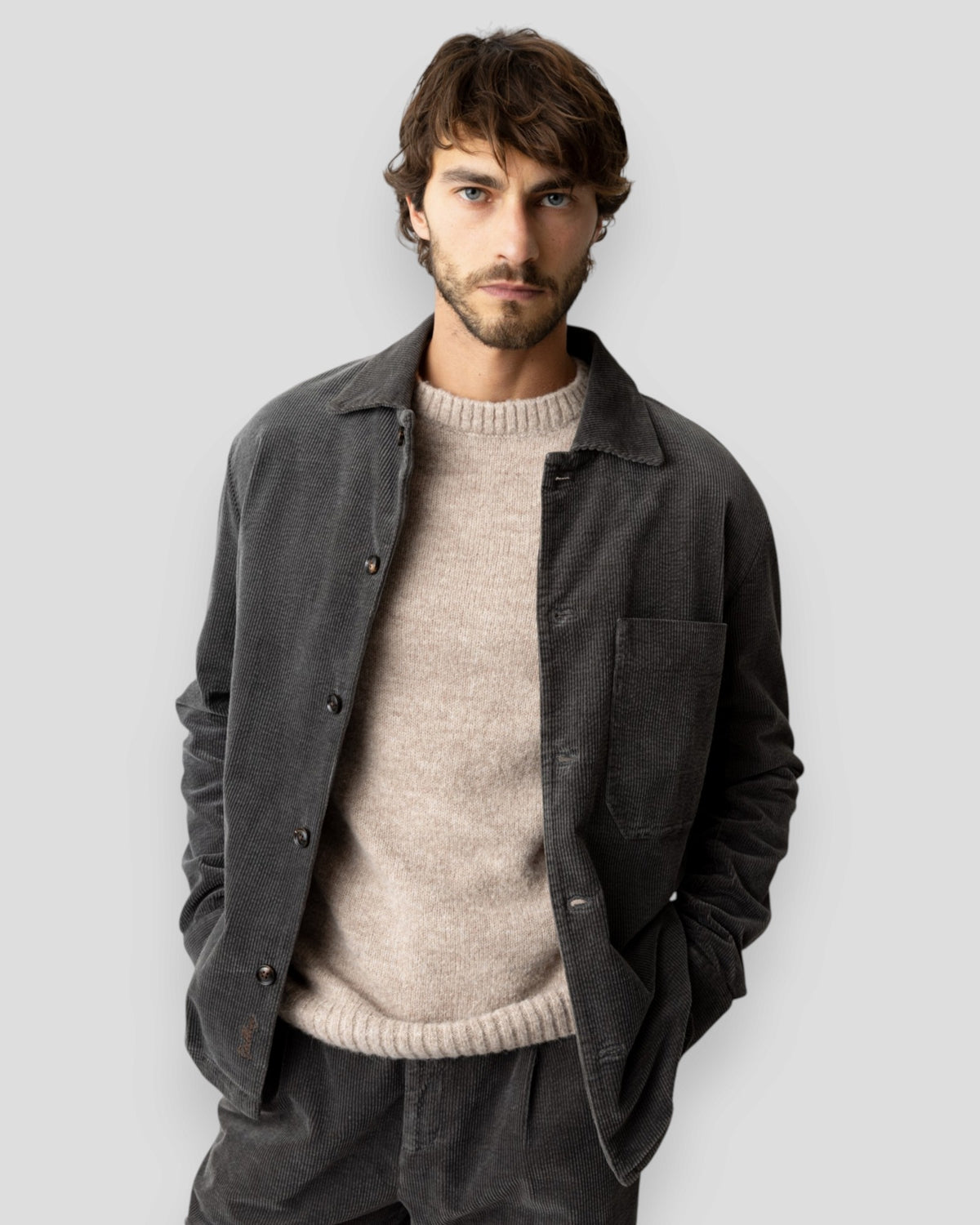 Conley Corduroy Overshirt - Castlerock