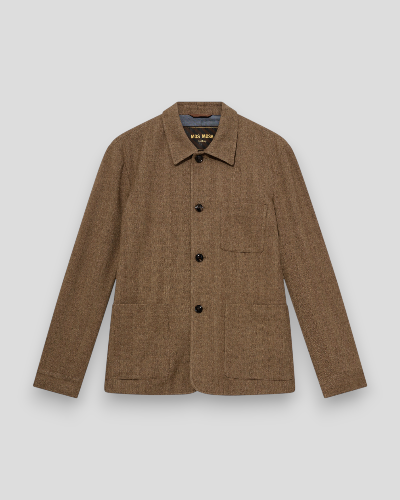 Conor Herringbone Jacket - Ermine