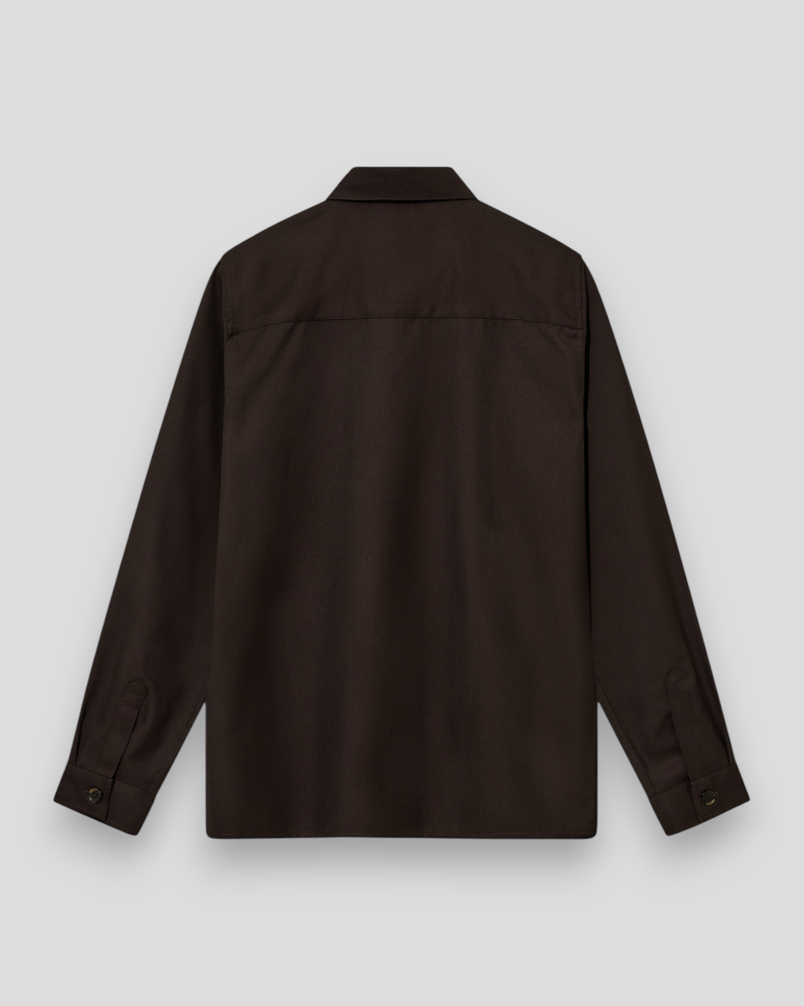 Nole Serge Overshirt - Chocolate Brown