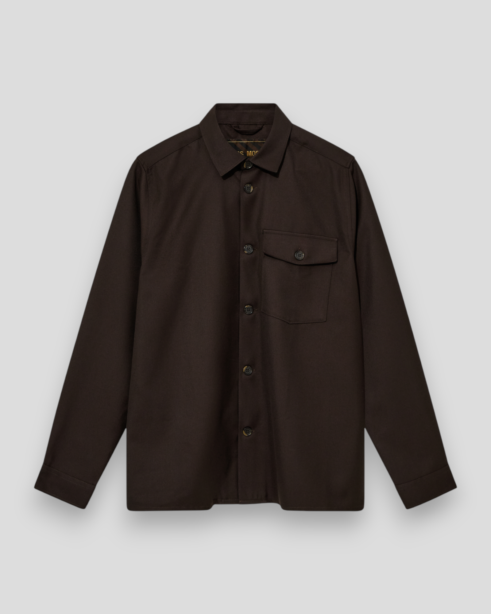 Nole Serge Overshirt - Chocolate Brown