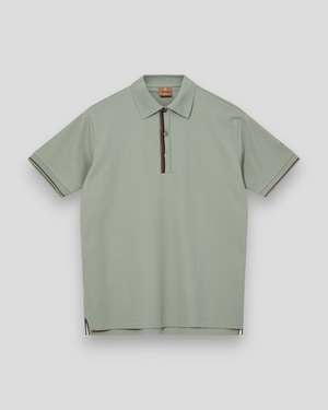 Harvey Polo SS Tee - Menthol Green