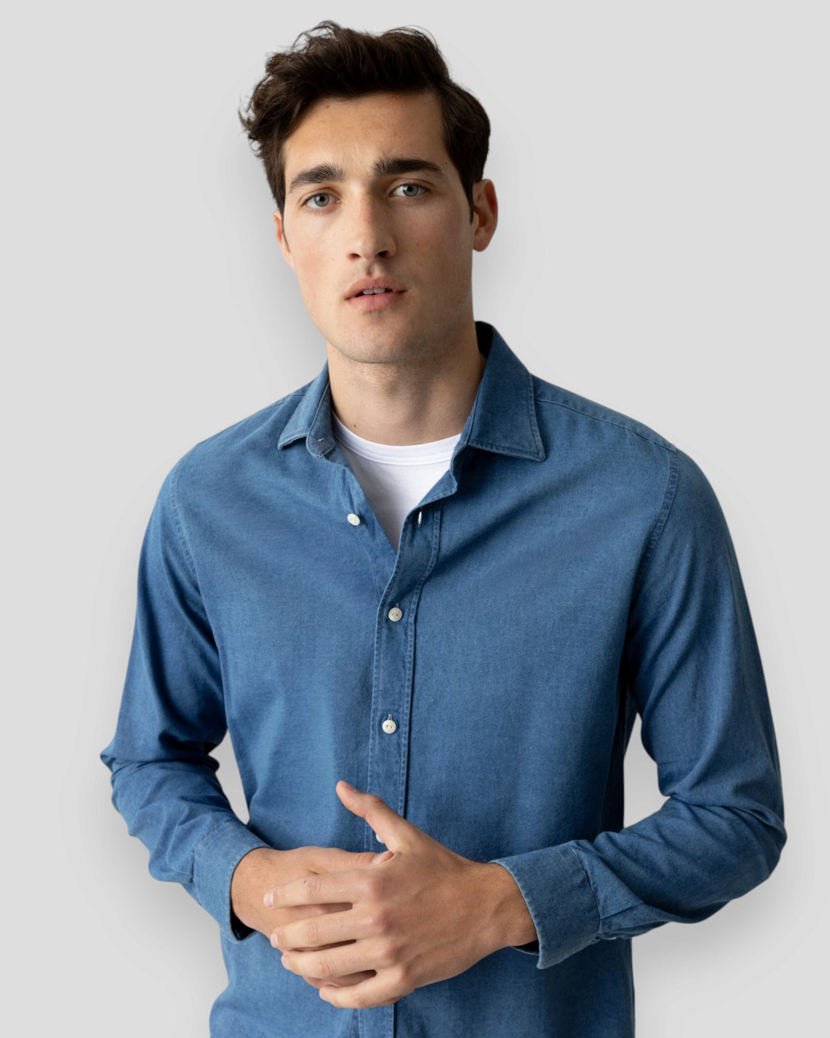 Marco Oxford Indigo Shirt - Indigo Blue