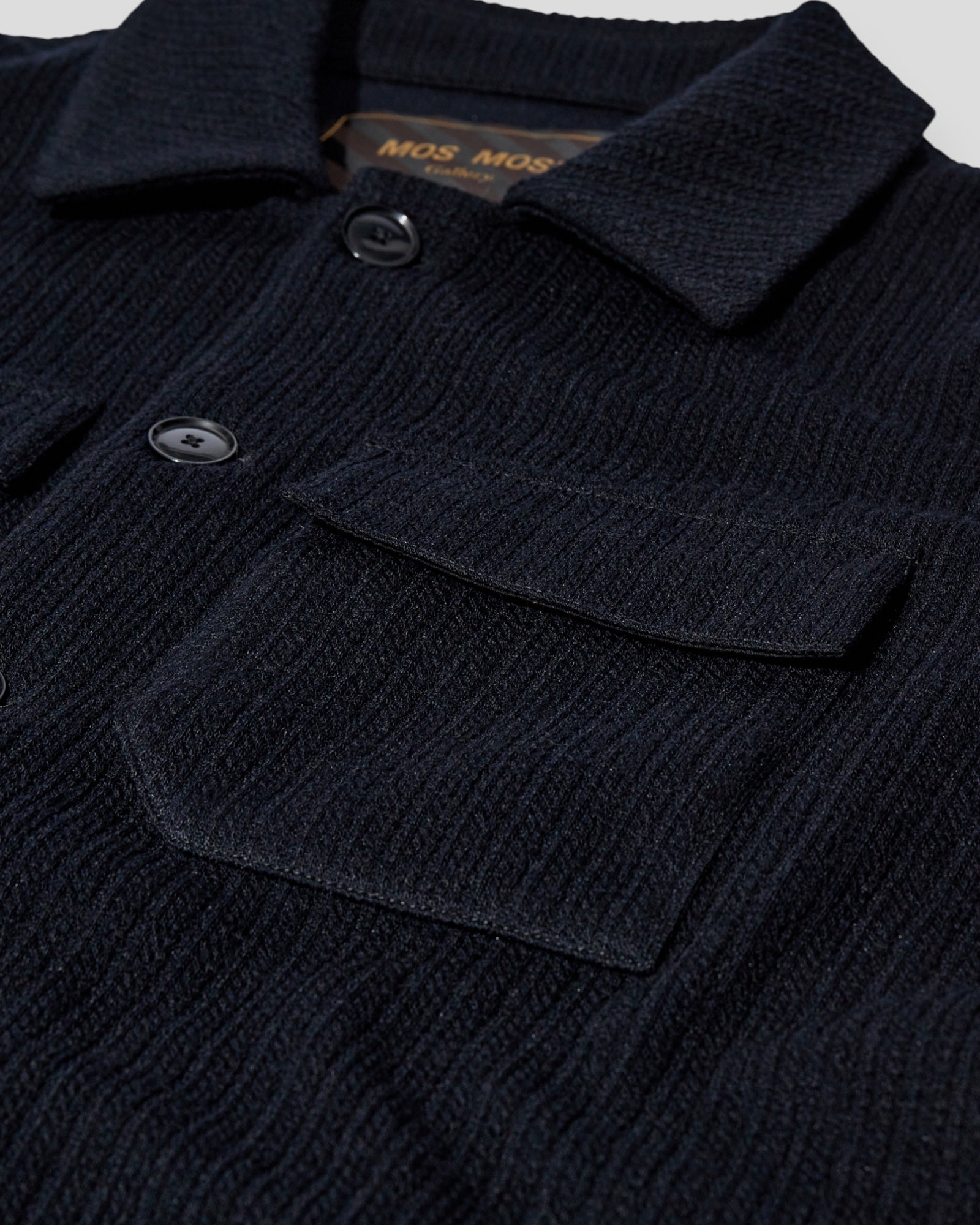Austin Knit Overshirt - Navy