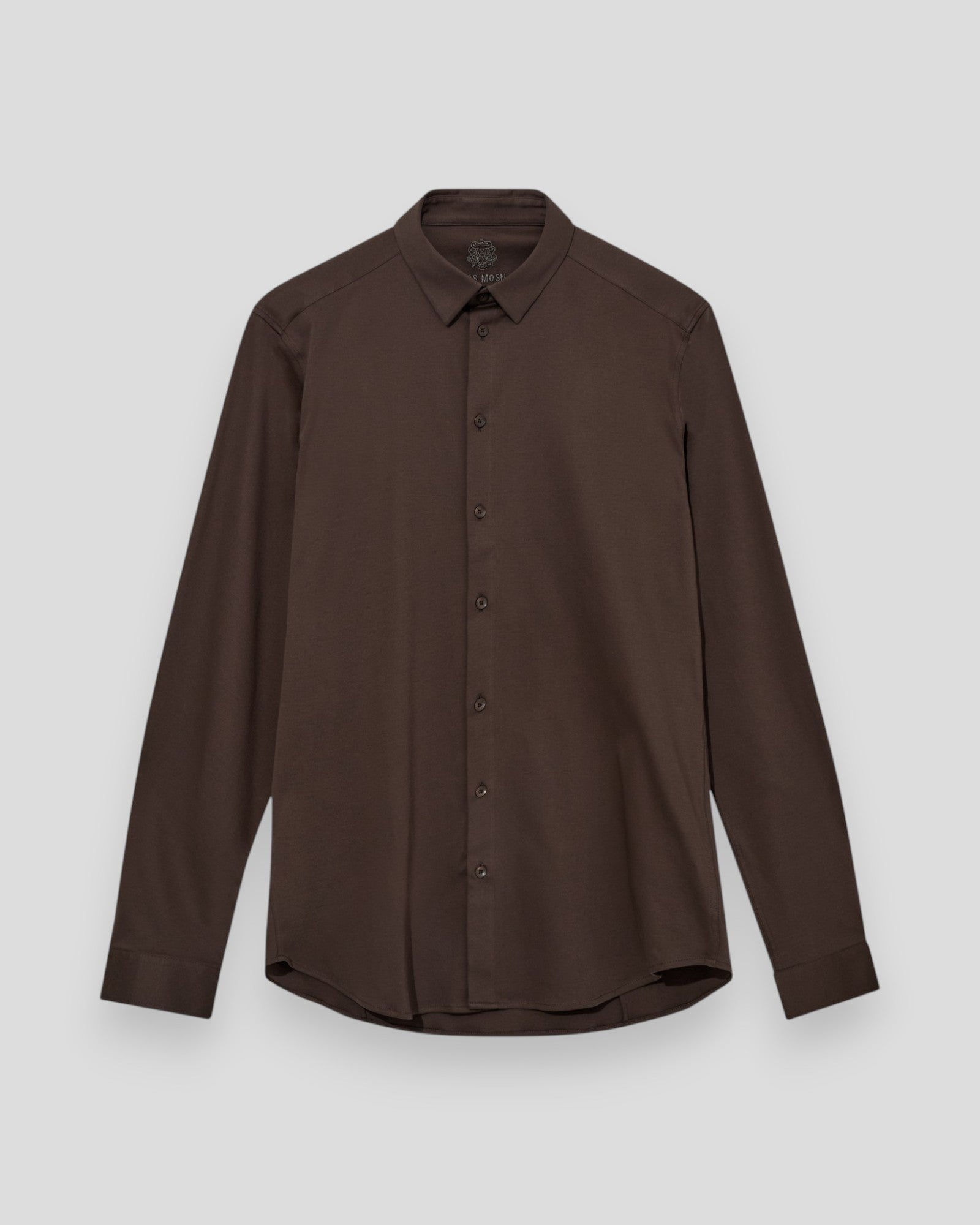 Marco Crunch Jersey Shirt - Chocolate Brown