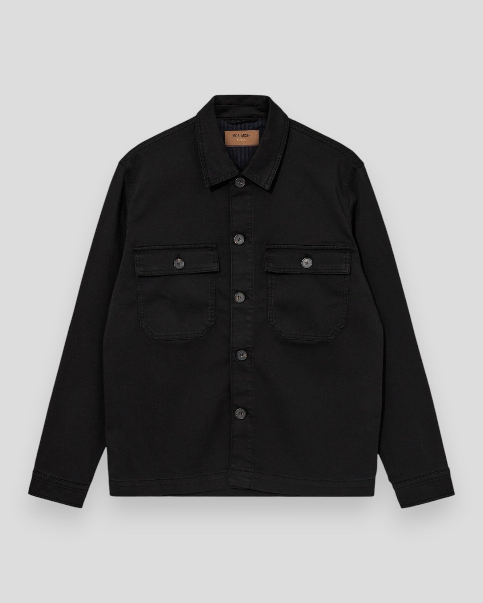 Matteo Soft Overshirt - Black