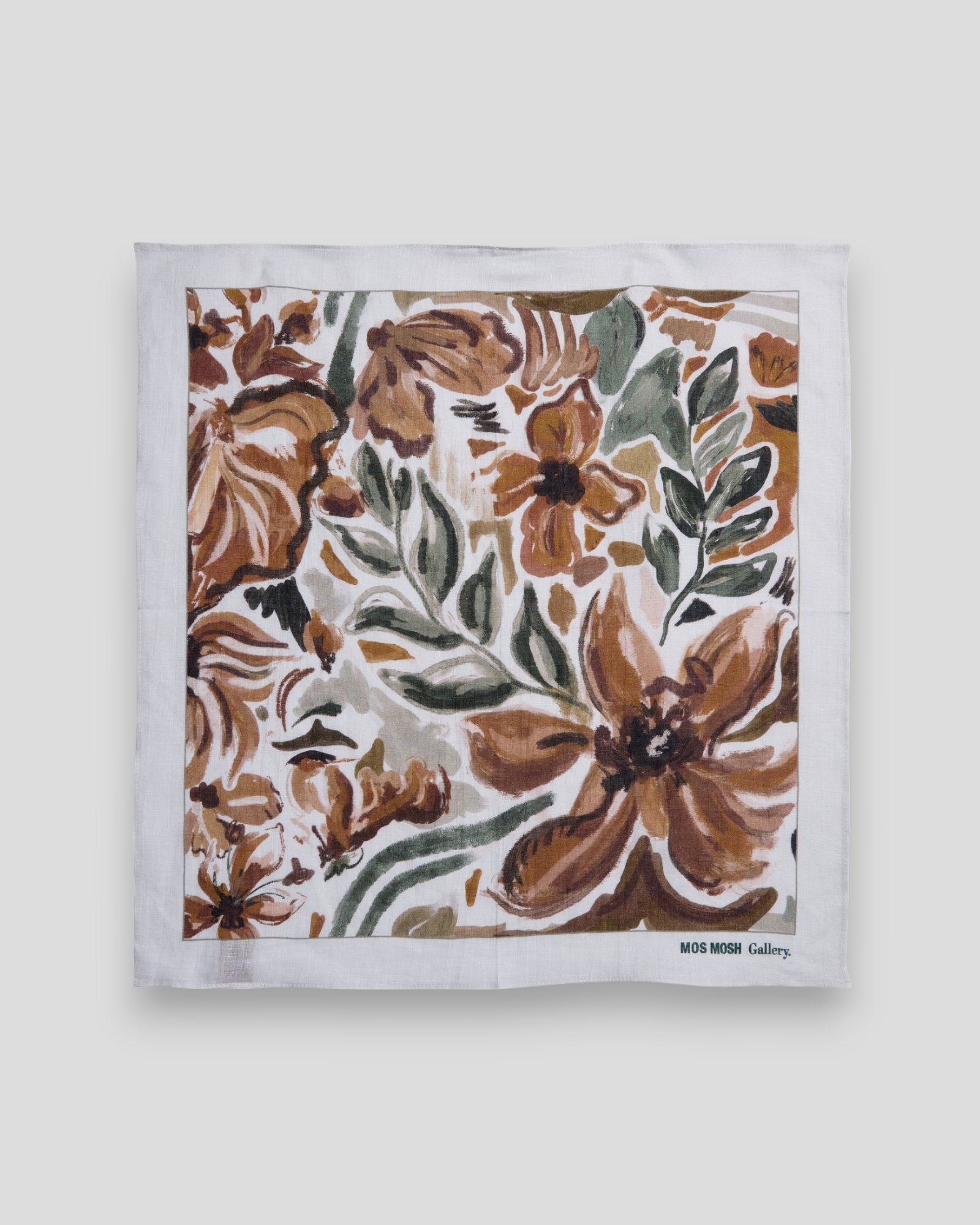 Sun Linen Neckerchief - Foss Green