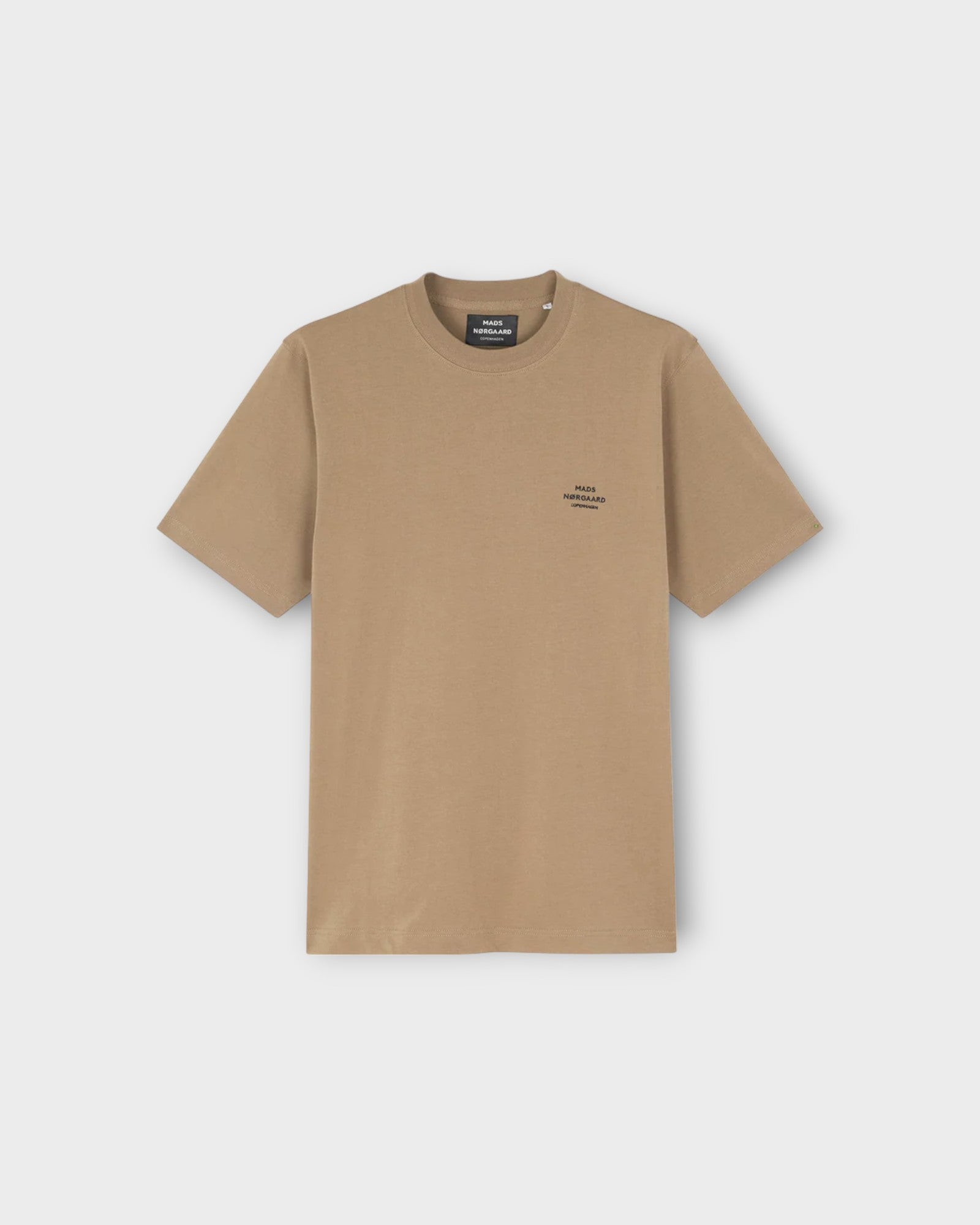 Frode Emb Logo Tee - Lead Gray