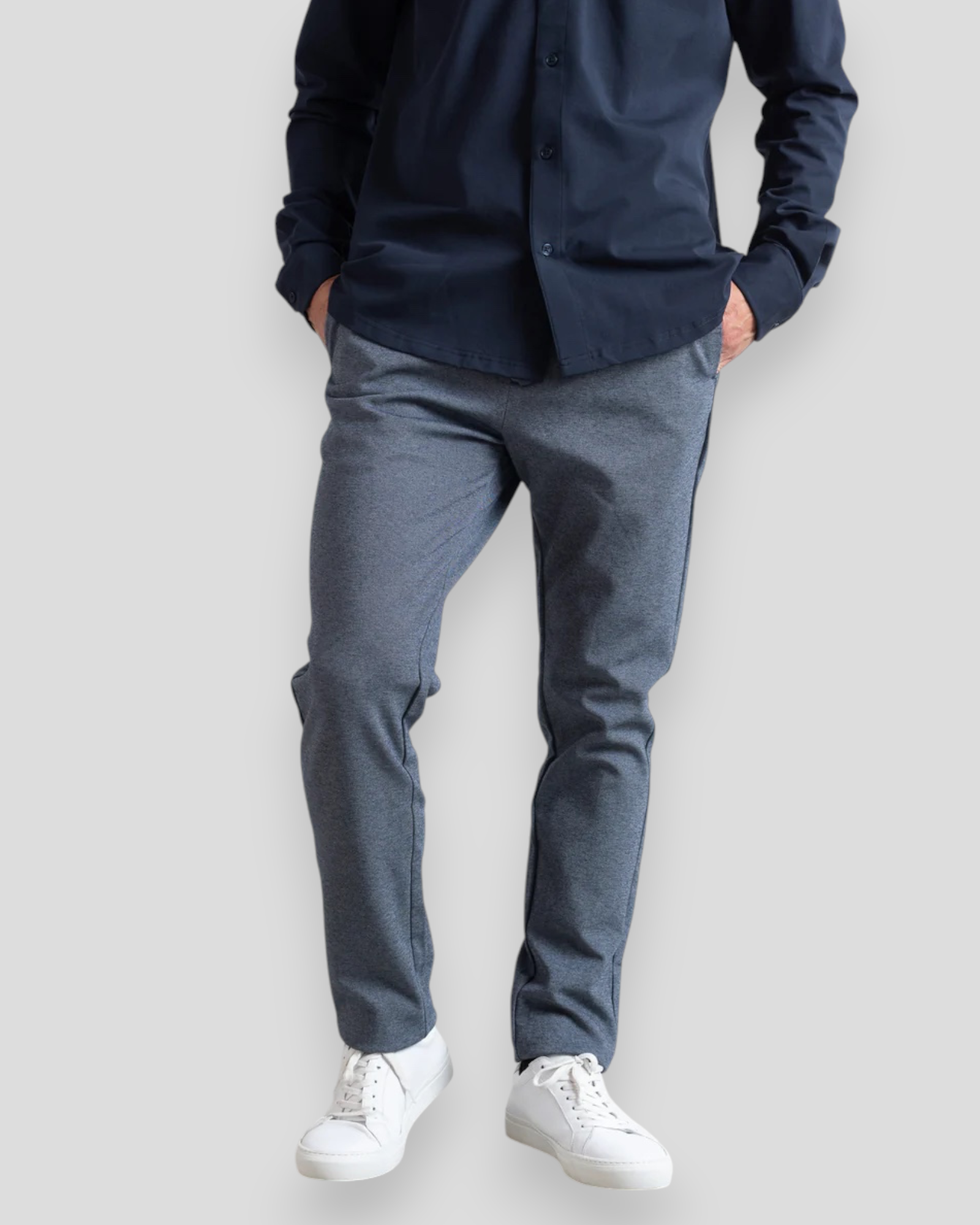 Milano Jersey Pants - Denim Melange