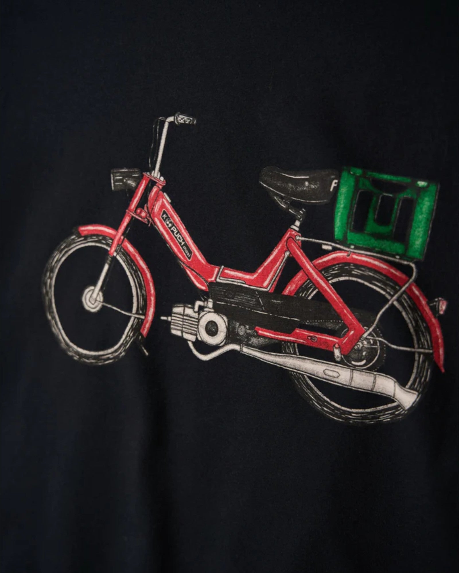 Red Maxi Tee - Moonless Night